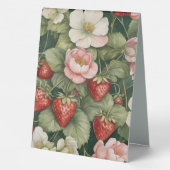 Plaque De Table Signature Cocktail Thé vert Fizz fraise (Verso)