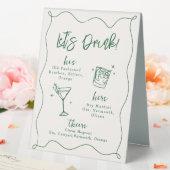 Plaque De Table Signature mariage à la main Cocktails Boisson (In SItu (Mariage))