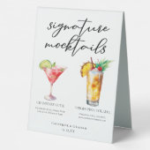 Plaque De Table Signature Mocktails Cranberry Cutie Piña Colada (Verso)