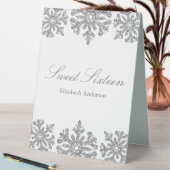Plaque De Table Silver Snowflake Winter Sweet 16 (En SItu (Tableau))