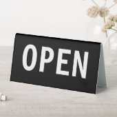 Plaque De Table Simple Budget Bold Ouvrir le panneau double côté (En SItu (Tableau))