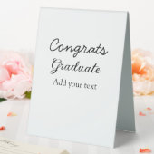 Plaque De Table Simple congratulation graduation add your (In SItu (Mariage))