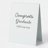 Plaque De Table Simple congratulation graduation add your (Verso)