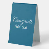 Plaque De Table Simple congratulation graduation add your (Verso)