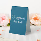 Plaque De Table Simple congratulation graduation add your (In SItu (Mariage))