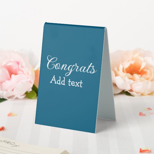 Plaque De Table Simple congratulation graduation add your (In SItu (Mariage))