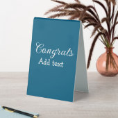 Plaque De Table Simple congratulation graduation add your (En SItu (Tableau))