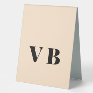 Plaque De Table simple couleur pastel personnalisée minimale solid