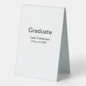 Plaque De Table simple diplôme minimal ajouter nom classe moderne (Verso)