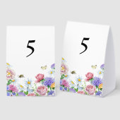 Plaque De Table Simple Garden Spring Daisy Wildflower Minimal (Recto/verso)