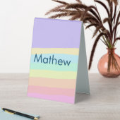 Plaque De Table simple lettre initiale monogramme ajouter votre no (En SItu (Tableau))