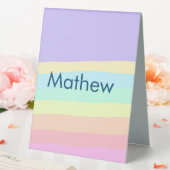 Plaque De Table simple lettre initiale monogramme ajouter votre no (In SItu (Mariage))