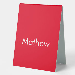 Plaque De Table simple lettre initiale monogramme ajouter votre no