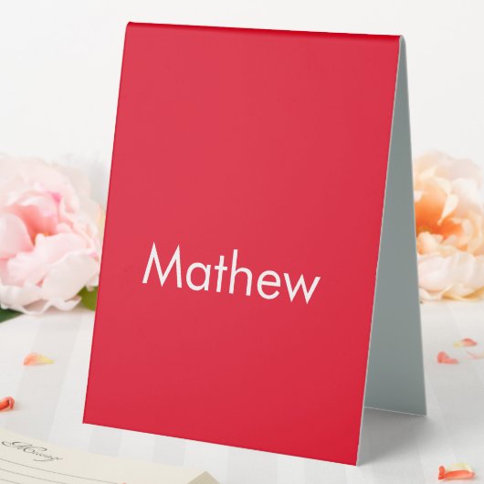 Plaque De Table simple lettre initiale monogramme ajouter votre no (In SItu (Mariage))