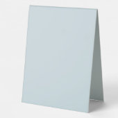 Plaque De Table Simple logo d'entreprise bleu Code QR Promotionnel (Verso)