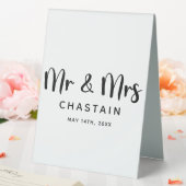 Plaque De Table Simple, M. & Mme | Monogramme Mariage (In SItu (Mariage))