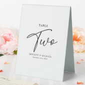 Plaque De Table Simple Mariage Tableau Numéro 2 Tente Signal (In SItu (Mariage))