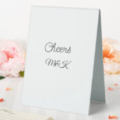 Plaque De Table Simple minimal ajouter nom acclamations couple nom (In SItu (Mariage))