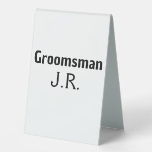 Plaque De Table SIMPLE MINIMAL ajoutez votre nom témoin personnali