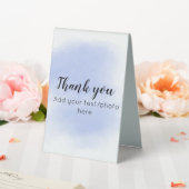 Plaque De Table simple minimum ajouter votre photo texte merci eau (In SItu (Mariage))