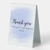 Plaque De Table simple minimum ajouter votre photo texte merci eau (Recto)