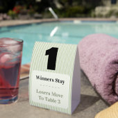 Plaque De Table Simple Modern Bunco Table One Card Set  (InVersositu (sur table))