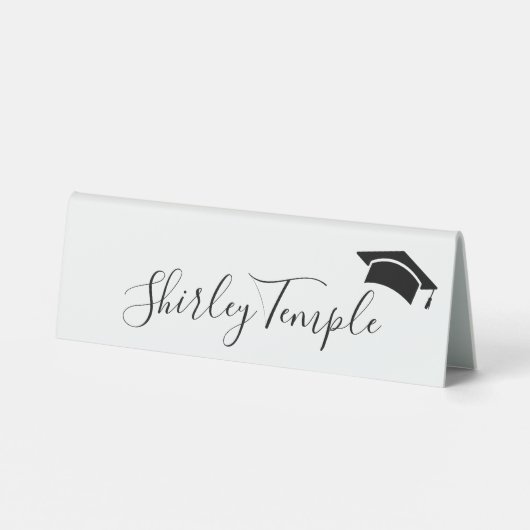 Plaque De Table Simple Moderne Diplômé Boisson sur mesure (Verso)