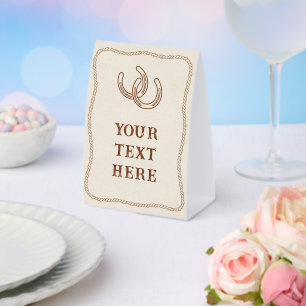 Plaque De Table Simple Moderne Grange Occidentale Mariage Ranch