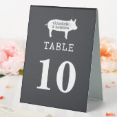 Plaque De Table Simple moderne Rustique Pays Mariage Ferme (In SItu (Mariage))