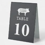 Plaque De Table Simple moderne Rustique Pays Mariage Ferme (Verso)