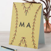 Plaque De Table Simple monogramme ajouter votre nom lettre man min (En SItu (Tableau))