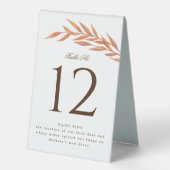 Plaque De Table Simple Orange Branch, événement (Recto)