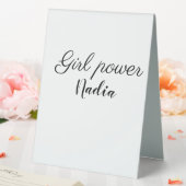 Plaque De Table simple pouvoir minimal des filles ajouter le nom t (In SItu (Mariage))