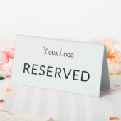 Plaque De Table Simple Réservé avec logo d'entreprise (In SItu (Mariage))