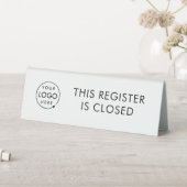 Plaque De Table S'inscrire fermé | Minimslist Banque de logo d'ent (En SItu (Tableau))