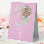 Plaque De Table sirène nautique rose (In SItu (Mariage))