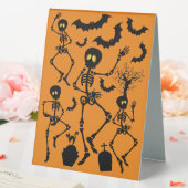 Plaque De Table Skeletons d'Halloween Macabre Dance (In SItu (Mariage))