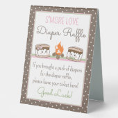 Plaque De Table S'more baby shower tombole (Recto)