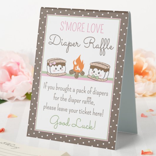 Plaque De Table S'more baby shower tombole (In SItu (Mariage))