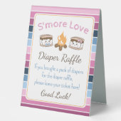 Plaque De Table S'more love bébé diaper tombole (Recto)
