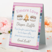 Plaque De Table S'more love bébé diaper tombole (In SItu (Mariage))
