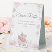 Plaque De Table Snowflake Hiver Baby shower Déchets Sonnette Raffi (In SItu (Mariage))