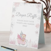 Plaque De Table Snowflake Hiver Baby shower Déchets Sonnette Raffi (En SItu (Tableau))