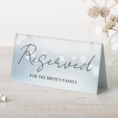 Plaque De Table Snowflakes Script réservé en hiver (En SItu (Tableau))