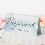 Plaque De Table Snowflakes Script réservé en hiver (In SItu (Mariage))