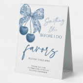 Plaque De Table Something Blue Before I do Bridal Shower Favors (Verso)