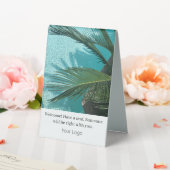 Plaque De Table Spa Hair and Makeup Resort Bienvenue votre logo (In SItu (Mariage))