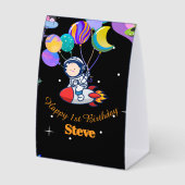 Plaque De Table Space Birthday Party Theme (Recto)