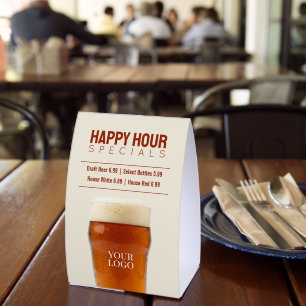 Plaque De Table Spéciales de Happy Hour dans les bars ou restauran