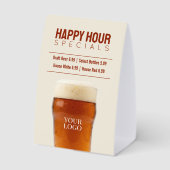 Plaque De Table Spéciales de Happy Hour dans les bars ou restauran (Verso)
